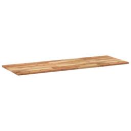 Berkfield Home Bathroom Vanity Top Oil Finished 120x50x2 cm Solid Wood Acacia in Brown - Size: 120 x 50 x 2 cm - thumbnail 6