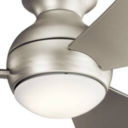 Netlighting Kichler Sola 3 Blade 86cm Ceiling Fan LED Light Nickel Remote Control in Silver - thumbnail 2