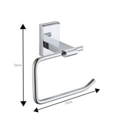 Showerdrape Unity Chrome Stainless Steel Wall Mounted 4 Piece Bathroom Accessory Set in Silver - thumbnail 8
