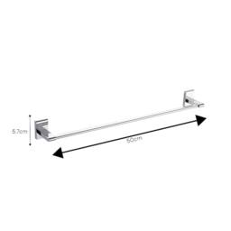 Showerdrape Unity Chrome Stainless Steel Wall Mounted 4 Piece Bathroom Accessory Set in Silver - thumbnail 6