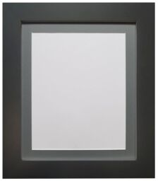 Frames & Mirrors 4U Metro Black Frame with Dark Grey Mount 40 x 50CM Image Size 16 x 12 Inch - Size: 40 x 50 cm - thumbnail 1