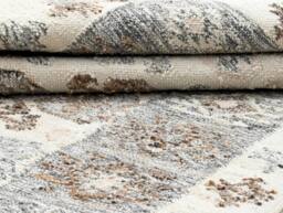 FurnitureboxUK Maren Grey Kilim Patterned Indoor / Outdoor Rug 120x170cm in Light Grey - Size: 170 cm x 120 cm - thumbnail 7
