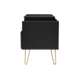 Ready Assembled 2 U Metro 2 Drawer Coffee TV Unit (Ready Assembled) in True Black - thumbnail 3