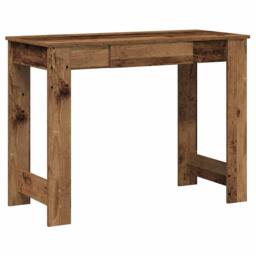 Berkfield Home Desk Old Wood 100x45x75 cm Engineered Wood in Brown - Size: 100 x 45 x 75 cm - thumbnail 1