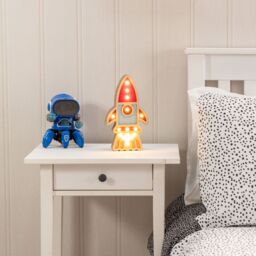 ValueLights Kids Battery Powered Wooden Rocket Wall or Table Lamp - thumbnail 6