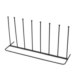 Oypla 4 Pair Wellington Boot Rack Stand in Black - thumbnail 2