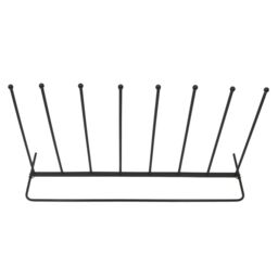 Oypla 4 Pair Wellington Boot Rack Stand in Black - thumbnail 4