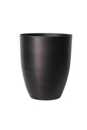 KDMD Dark Grey Metallic Look Plastic Planter 34.5cm - thumbnail 1