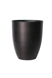 KDMD Dark Grey Metallic Look Plastic Planter 34.5cm - thumbnail 2