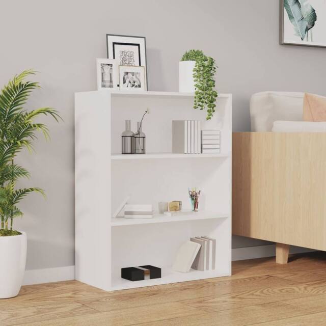 Berkfield Home Hanging Wall Cabinet White 69.5x32.5x90 cm - image 1