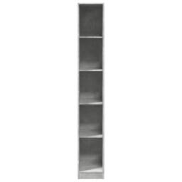 Berkfield Home Wardrobe Concrete Grey 30x50x200 cm Engineered Wood - Size: 30 x 50 x 200 cm - thumbnail 4