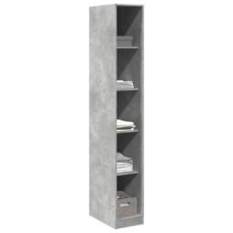 Berkfield Home Wardrobe Concrete Grey 30x50x200 cm Engineered Wood - Size: 30 x 50 x 200 cm - thumbnail 1