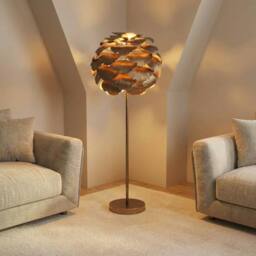 Garden Greatness Botanica Gold Layered Leaf Standing Lamp in Beige - thumbnail 1