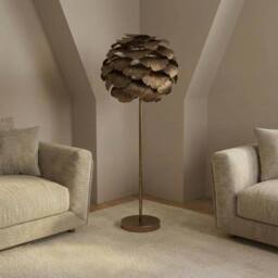 Garden Greatness Botanica Gold Layered Leaf Standing Lamp in Beige - thumbnail 2