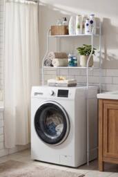 Living and Home 2-Tier Over-The-Toilet Storage Rack in White - thumbnail 5