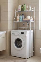 Living and Home 2-Tier Over-The-Toilet Storage Rack in White - thumbnail 2