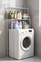 Living and Home 2-Tier Over-The-Toilet Storage Rack in White - thumbnail 8