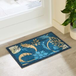 Artsy Mats William Morris Blue Indoor Washable Doormat 60x40cm - Size: 40 cm x 60 cm