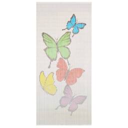 Berkfield Home Insect Door Curtain Bamboo 90x200 cm - thumbnail 2