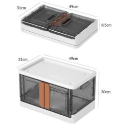 Kelvenix 3 Pack 32L Storage Box Plastic in White - thumbnail 2