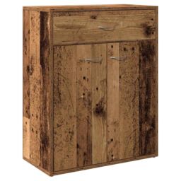 Berkfield Home Sideboard Old Wood 60x30x75 cm Engineered Wood in Brown - Size: 60 x 30 x 75 cm - thumbnail 2
