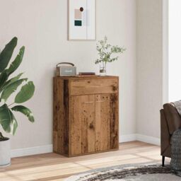 Berkfield Home Sideboard Old Wood 60x30x75 cm Engineered Wood in Brown - Size: 60 x 30 x 75 cm - thumbnail 3