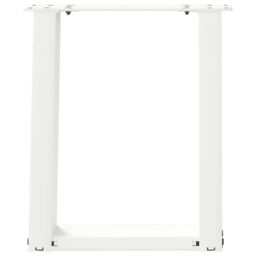 Berkfield Home Coffee Table Legs U-Shaped 2 pcs White 28x(42-43) cm Steel - thumbnail 5