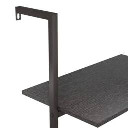 Berkfield Home Practical 5-Tier Leaning Shelf Black 64x35x185 cm - Size: 64 x 35 x 185 cm - thumbnail 7