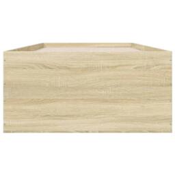 Berkfield Home Bed Frame without Mattress Sonoma Oak 90x190 cm Single in Light Oak - thumbnail 4