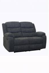 More4Homes Boston 2 Seater Fabric Manual Recliner Sofa in Grey - thumbnail 4