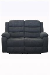 More4Homes Boston 2 Seater Fabric Manual Recliner Sofa in Grey - thumbnail 5