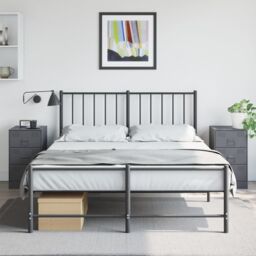 Berkfield Home Bedside Cabinets 2 pcs Anthracite 34.5x39x62 cm Steel in Black - thumbnail 1