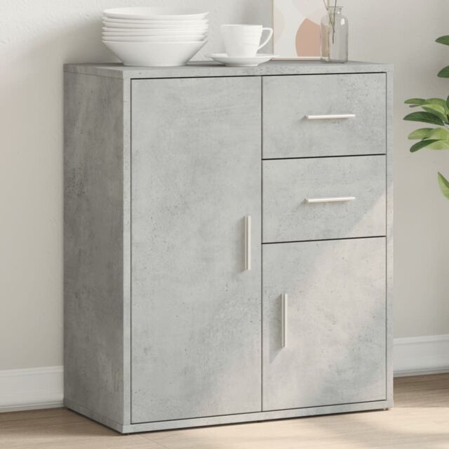 Berkfield Home Sideboard Concrete Grey 60x31x70 cm Engineered Wood - Size: 60 x 31 x 70 cm - image 1