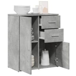 Berkfield Home Sideboard Concrete Grey 60x31x70 cm Engineered Wood - Size: 60 x 31 x 70 cm - thumbnail 4