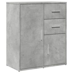 Berkfield Home Sideboard Concrete Grey 60x31x70 cm Engineered Wood - Size: 60 x 31 x 70 cm - thumbnail 2