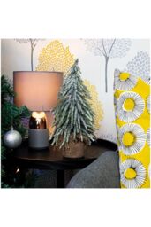 Netagon Decorative Snow Topped Mini Christmas Tree in Hessian Bag in Green - thumbnail 1