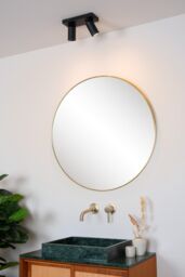 Lucide 'TAYLOR' Dimmable Tiltable Bathroom LED Twin Ceiling Spotlight GU10 in Black - thumbnail 5