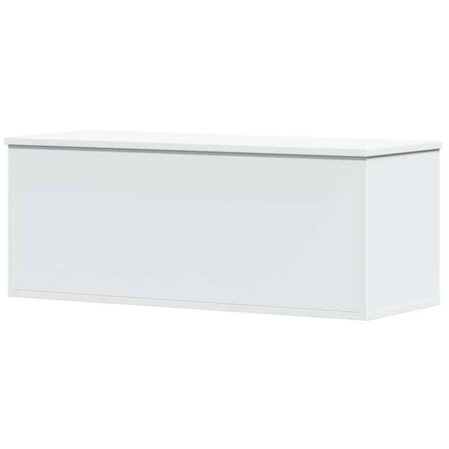 Berkfield Home Storage Box White 90x35x35 cm Engineered Wood - Size: 90 x 35 x 35 cm - image 1