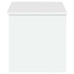Berkfield Home Storage Box White 90x35x35 cm Engineered Wood - Size: 90 x 35 x 35 cm - thumbnail 5