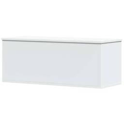 Berkfield Home Storage Box White 90x35x35 cm Engineered Wood - Size: 90 x 35 x 35 cm - thumbnail 1