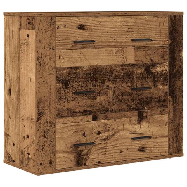 Berkfield Home Sideboard Old Wood 80x33x70 cm Engineered Wood in Brown - Size: 80 x 33 x 70 cm - image 1