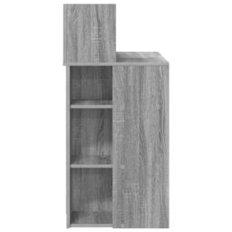 Berkfield Home Desk with Storage Grey Sonoma 90x48x101.5 cm Engineered wood - thumbnail 5