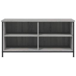 Berkfield Home TV Cabinet Grey Sonoma 100x40x50 cm Engineered Wood - Size: 100 x 40 x 50 cm - thumbnail 4