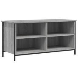 Berkfield Home TV Cabinet Grey Sonoma 100x40x50 cm Engineered Wood - Size: 100 x 40 x 50 cm - thumbnail 1