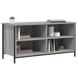 Berkfield Home TV Cabinet Grey Sonoma 100x40x50 cm Engineered Wood - Size: 100 x 40 x 50 cm - thumbnail 3