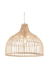 Netlighting Dome Pendant Light Natural Rattan in Brown