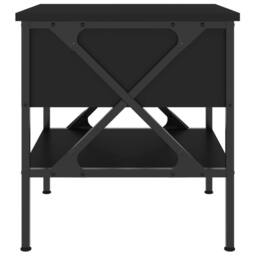 Berkfield Home Bedside Table Black 40x42x45 cm Engineered Wood - Size: 40 x 42 x 45 cm - thumbnail 7