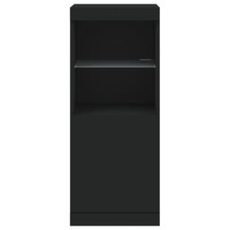 Berkfield Home Sideboard with LED Lights Black 41x37x100 cm - Size: 41 x 37 x 100 cm - thumbnail 6