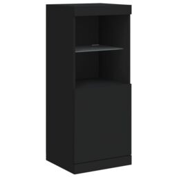 Berkfield Home Sideboard with LED Lights Black 41x37x100 cm - Size: 41 x 37 x 100 cm - thumbnail 5