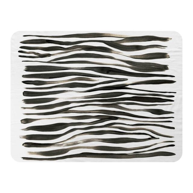 Benjamin Tate Design Zebra Stripes Blanket in Natural - Size: 120 cm x 150 cm - image 1
